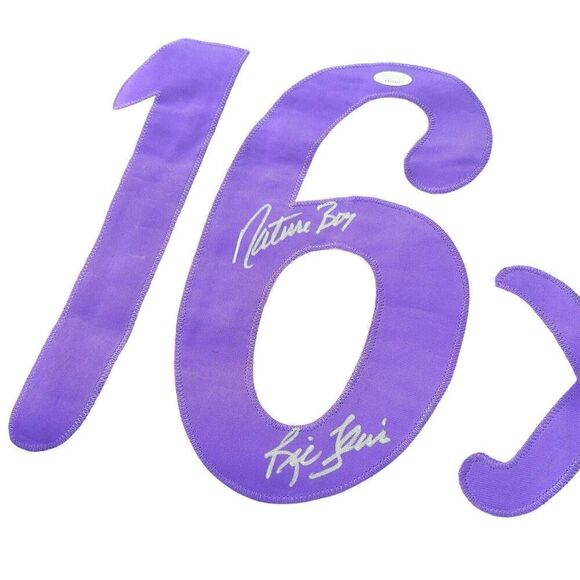 Ric Flair Signed Autographed Custom Purple Stats Jersey JSA WWF Pro Wrestling - Picture 6 of 8